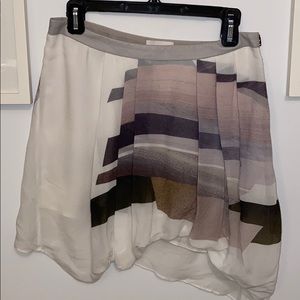 Helmet Lang Asymmetrical Skirt